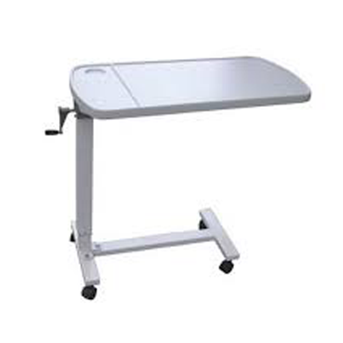 Overbed table abs top with screw mechanism